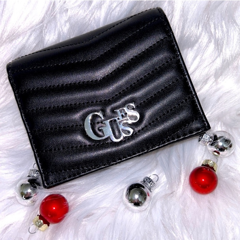 Guess Black Card Case Wallet
